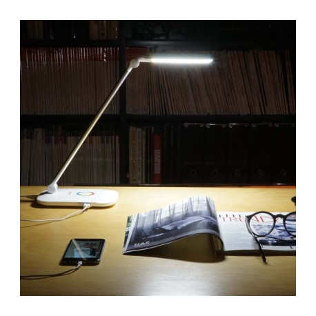 Lampka biurkowa TS-1805 66LED 14W silver TIROSS