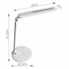 Lampka biurkowa TS-1806 8W silver TIROSS