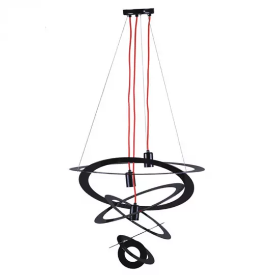 Lamp K-3461 pendant III black+red opl. 3xE27 Kaja