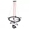 Lamp K-3461 pendant III black+red opl. 3xE27 Kaja