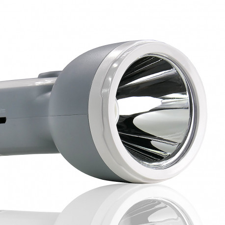 Latarka LED TS-1854 szara akumulatorowa 3W+1COB Tiross