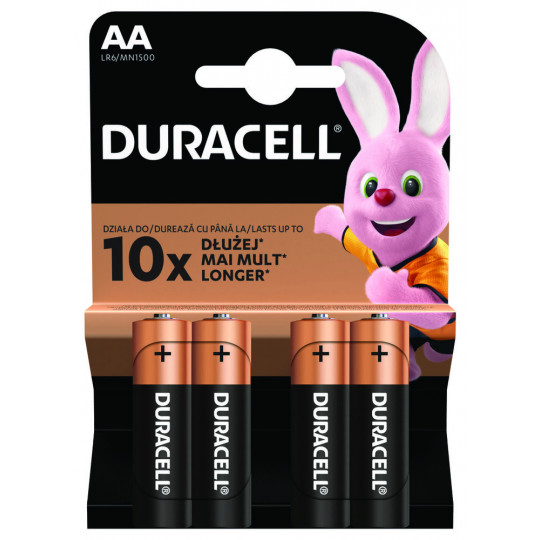 Duracell LR06 AA MN1500 Basic 4 pieces DURACELL batteries