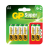 Bateria GP Super 1,5V AA LR6 opakowanie 6 sztuk 4+2 Extra GP