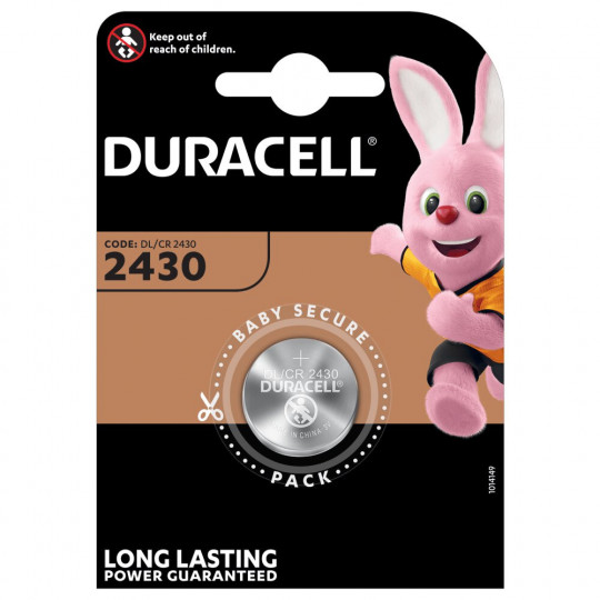 Duracell CR 2430 1BL 3V Lithium Battery
