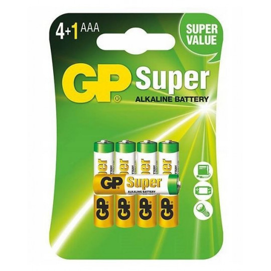 Bateria GP Super Alkaline AAA 1.5V LR03 5 sztuk 24A-U5 GP