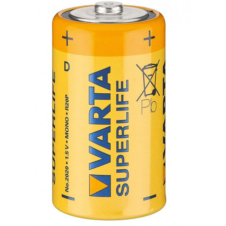 Bateria VARTA R20 Superlife 1,5V (blister 2szt.)