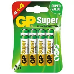 Bateria GP Super 1,5V AAA LR03 opakowanie 8 sztuk 4+4 GP