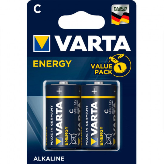 VARTA Energy alkaline battery LR14 1.5V 4114 pack of 2 VARTA batteries