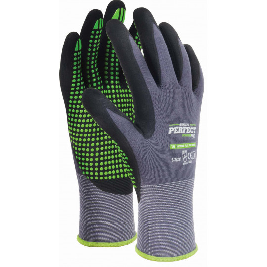 NITRILE FLEX DOTS size 7" nylon gloves S-76316 STALCO