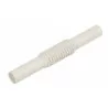 Connector for PVC electrical pipes white 22mm ZCL-22 TT PLAST