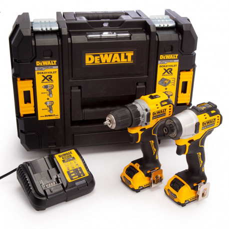Zestaw Combo DCD701+DCF801 wiertarko-wkrętarka 12V 2x3Ah DeWALT