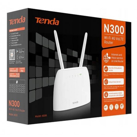 Router bezprzewodowy 4G LTE biały TENDA