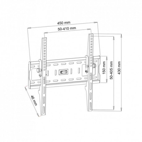 Uchwyt do TV LCD/LED/PLAZMA 23-55'' AR-37 pion ART