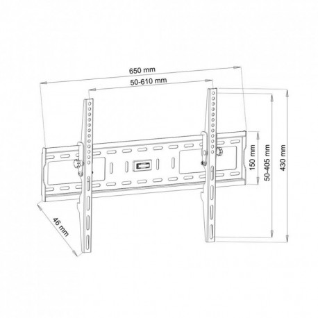 Uchwyt do TV LCD 26-60'' AR-38 pion ART