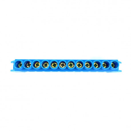 Szyna izolowana niebieska 12P DIN 8x12 NPE-B8-12 Tracon