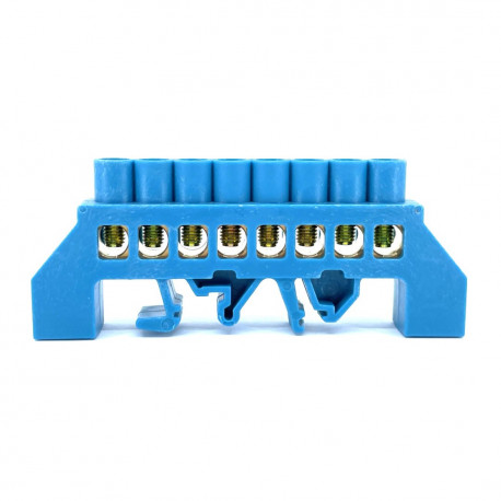 Szyna izolowana niebieska 8P DIN 8x12 NPE-B8-8 Tracon