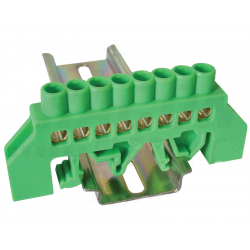 Szyna izolowana zielona 8P DIN 6x9 NPE-G6-8 Tracon