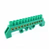 Szyna izolowana zielona 12P DIN 8x12 NPE-G8-12 Tracon