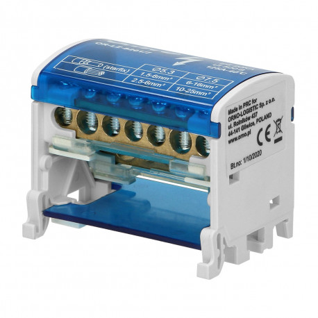 Blok rozdzielczy 2-rzędowy OR-LZ-8201/7 Orno