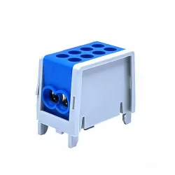 Złączka na szynę 4x16 FLE-16K niebieska Tracon