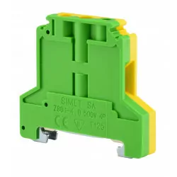 Złączka szynowa ochronna 4 mm żółto-zielona ZS01-4 SIMET