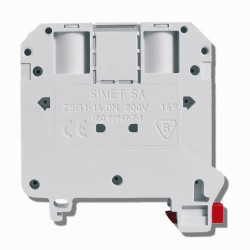 Złączka szynowa 2-przewodowa 16 mm szara ZSG1-16N SIMET