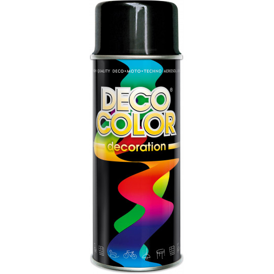Lakier Spray Profes 400 ml czarny połysk Deco Color