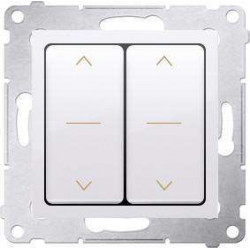 Simon54 Łącznik żaluzjowy podwójny DZW2.01/11 biały SIMON