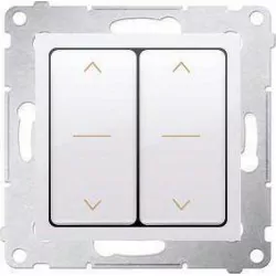 Simon54 Łącznik żaluzjowy podwójny DZW2.01/11 biały SIMON