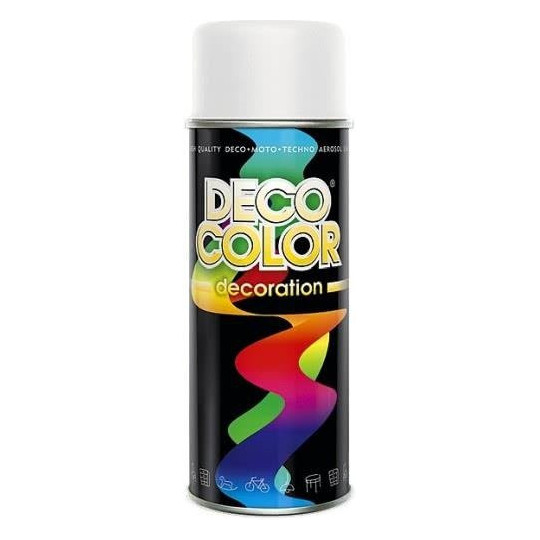 Lakier Spray Profes 400 ml biały mat Deco Color