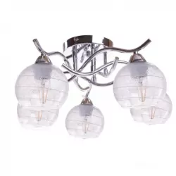 Lampa sufitowa CASERTA-5 chrom E27 5x60W Vitalux