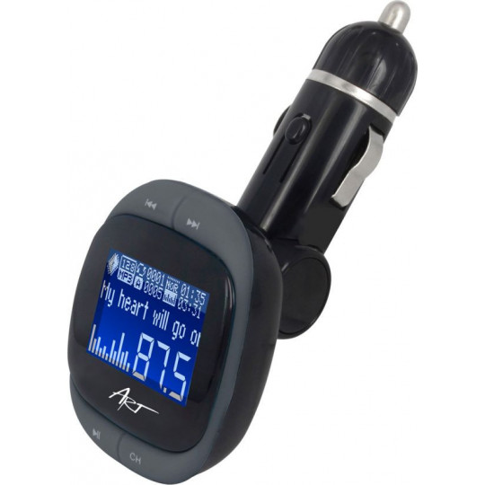 Transmiter FM MP3 samochodowy 1.4" RDS SD pilot FM-04A ART