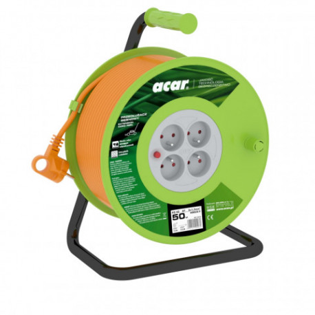 Przedłużacz bębnowy 50 m 3x1,5 pomarańczowy M01803 ACAR