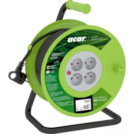 Przedłużacz bębnowy 40 m 3x1,5 czarny M02050 ACAR