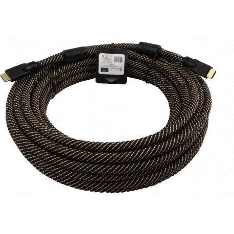 Kabel HDMI/HDMI High Speed CCS 15 metrów oplot LB0051 LIBOX