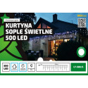 Lampki kurtyna sople LED LT-500/S/P zimne 24,5 m timer OKEJ LUX