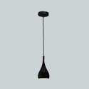 CORRADO D chandelier pendant single metal black E27 40W