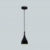 CORRADO D chandelier pendant single metal black E27 6corra0W