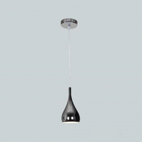 CORRADO D chandelier pendant single metal chrome E27 40W