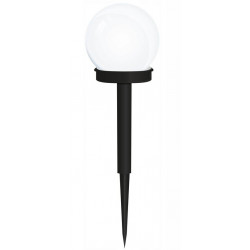 Lampka solarna wbijana KULA 10 cm CW zimna barwa VO2214 VOLTENO