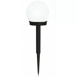 Lampka solarna wbijana KULA 10 cm CW zimna barwa VO2214 VOLTENO