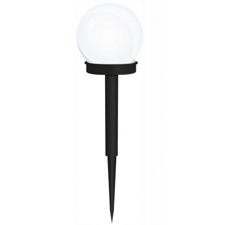 Lampka solarna wbijana KULA 10 cm CW zimna barwa VO2214 VOLTENO