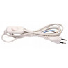 Connection cable with switch white 2m 2x0,75 S08272 Emos