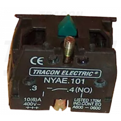 Blok styków do przycisków 1xNO 3A/400V NYAE101 TRACON