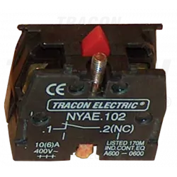 Blok styków do przycisków 1xNC 3A/400V NYAE102 TRACON