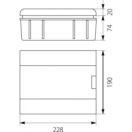 Rozdzielnica P/T 1x8 SRp IP40 SRp-8  2.2