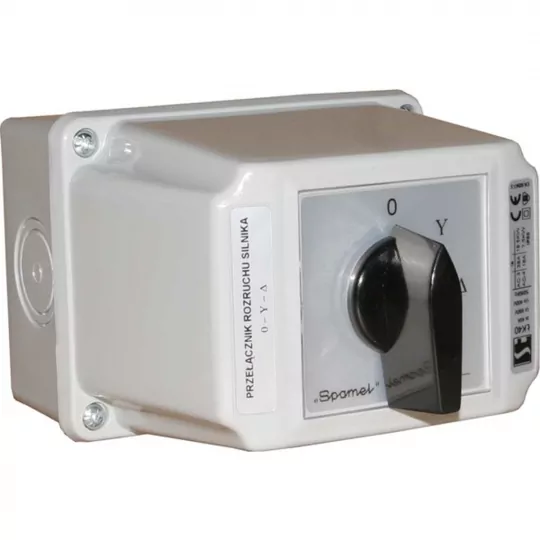 Star-delta cam switch 3P 40A in housing ŁK40-4.831OB3 IP65 SPAMEL