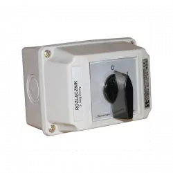 Łącznik krzywkowy 0-1 3P 16A w obudowie SPAMEL