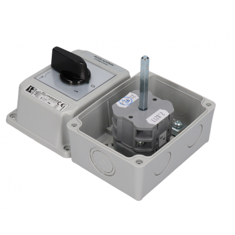 Łącznik krzywkowy 0-1 3P 16A w obudowie SPAMEL