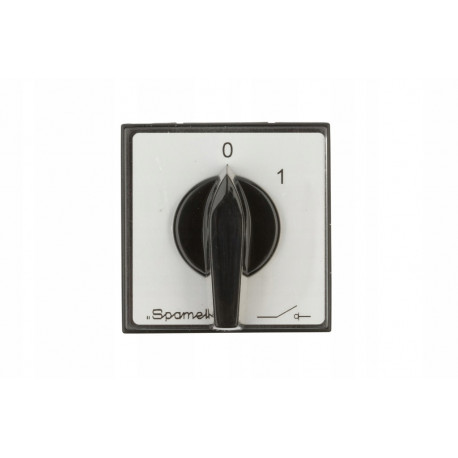 Łącznik krzywkowy do zabudowy 0-1 2P 16A ŁK16R-1.828 SPAMEL